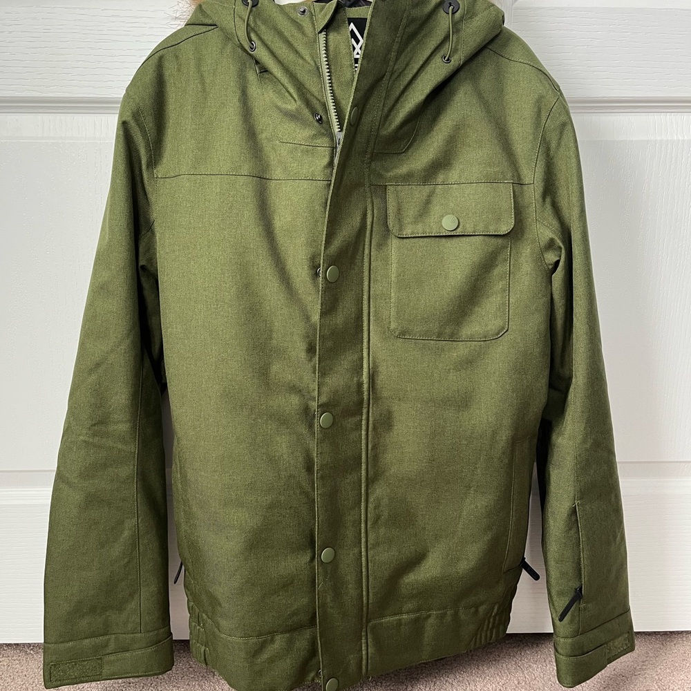 Men's Ripzone Green Hooded Ski/Snowboard/Casual Jacket